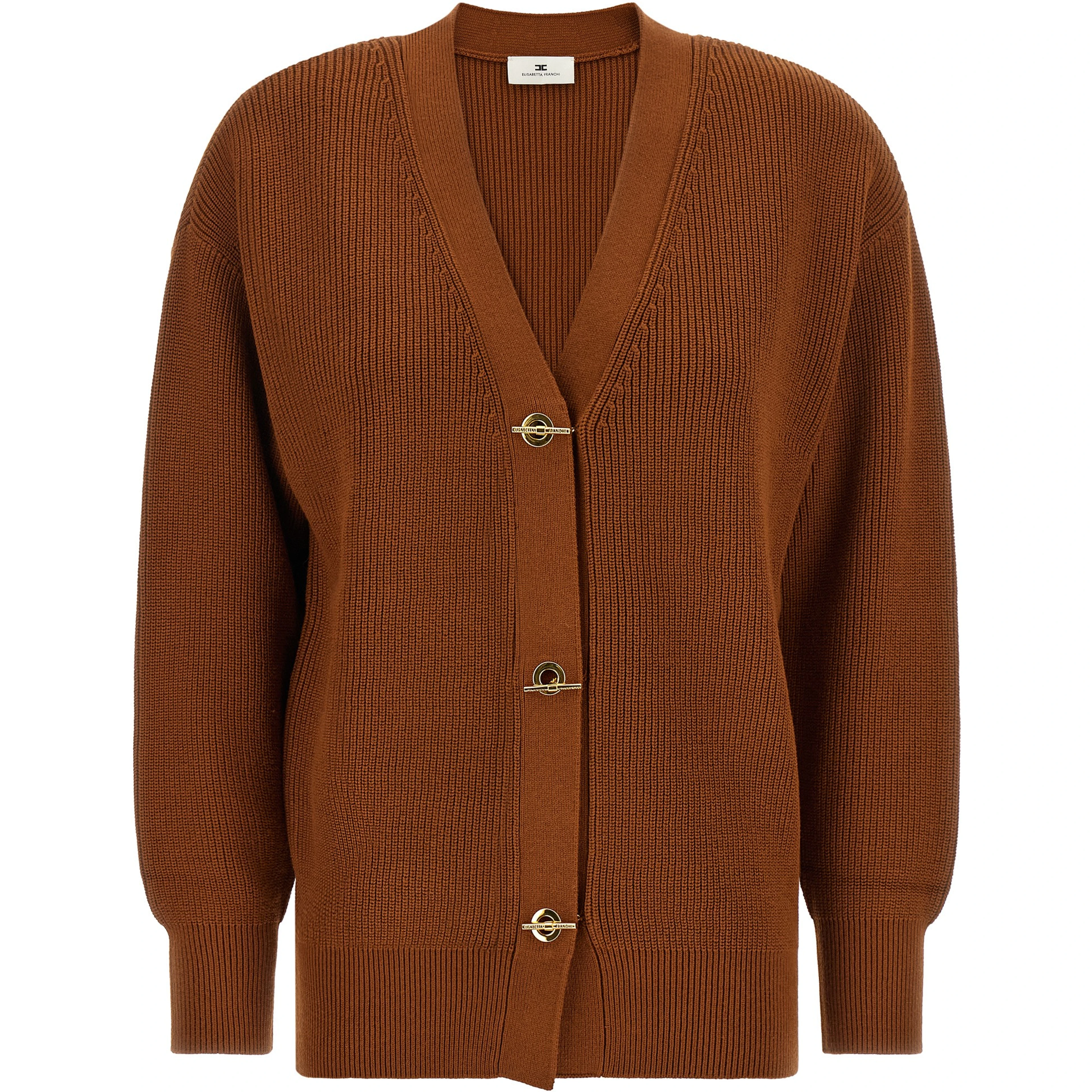 Brown Viscose Cardigan