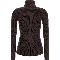 Brown Lycra Cardigan