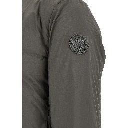 Bicolor Polyamide Full-Length Jacket