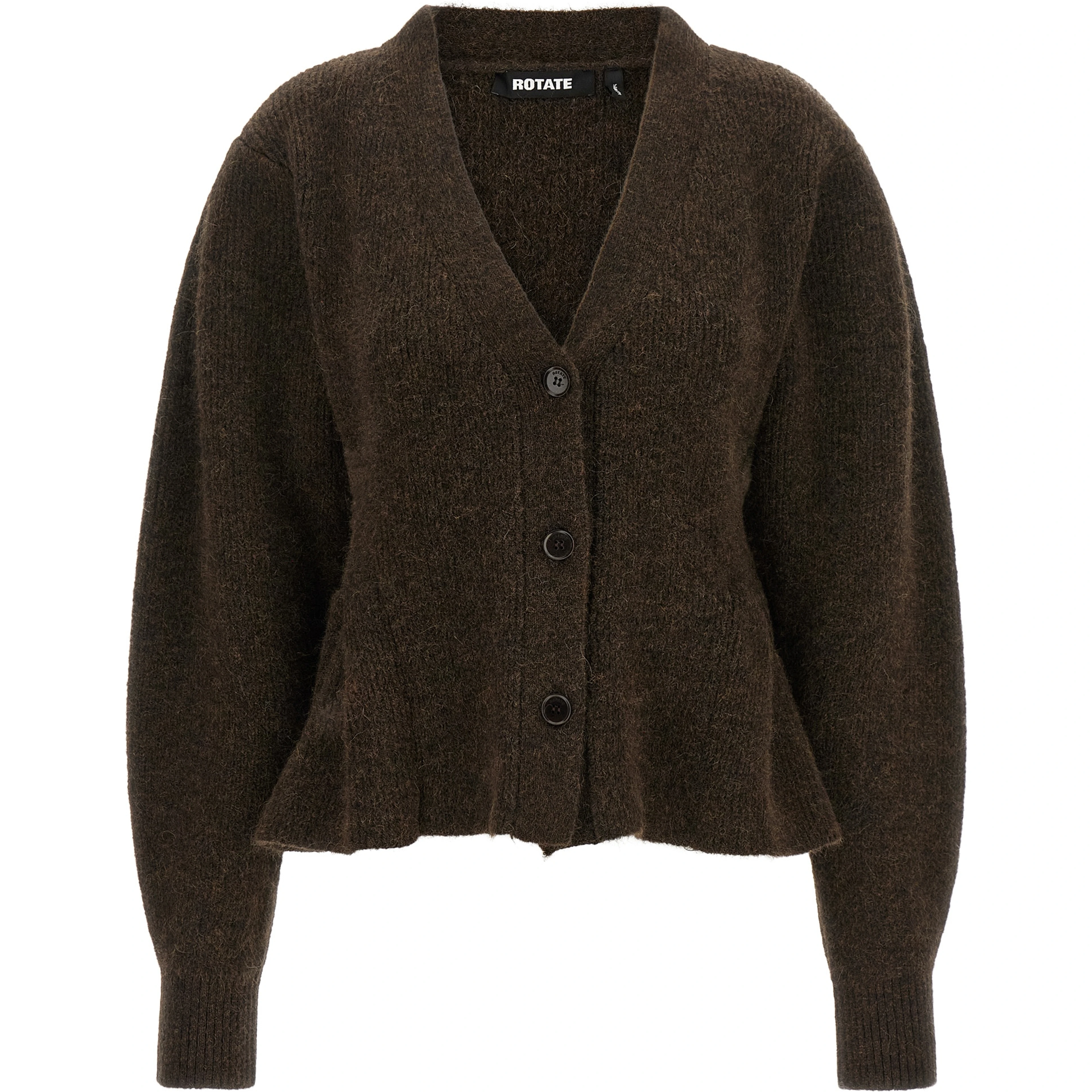 Brown Wool Cardigan