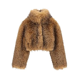 Beige Polyester Coat