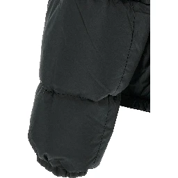 Black Polyamide Full-Length Jacket
