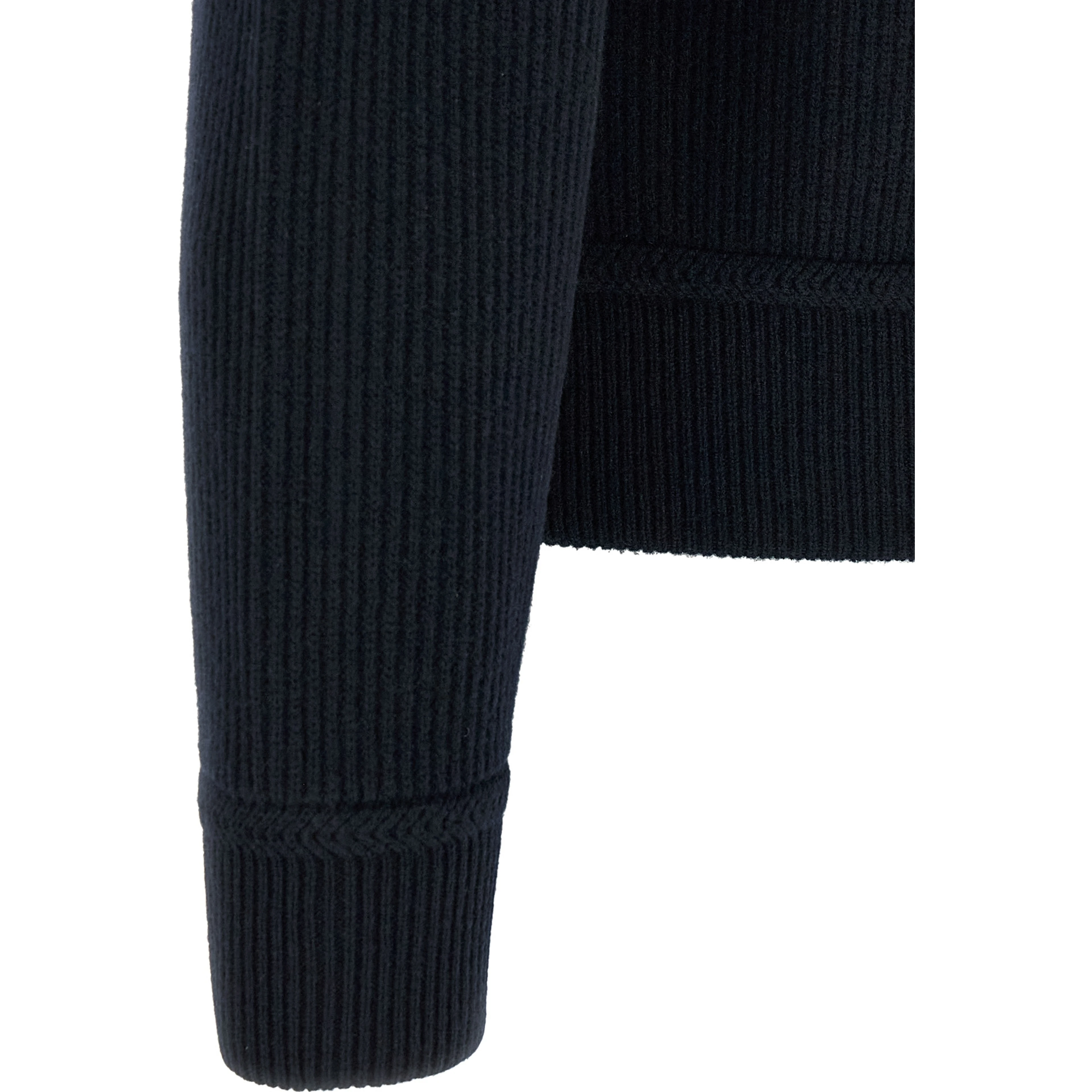 Blue Virgin Wool Full-Length Jacket