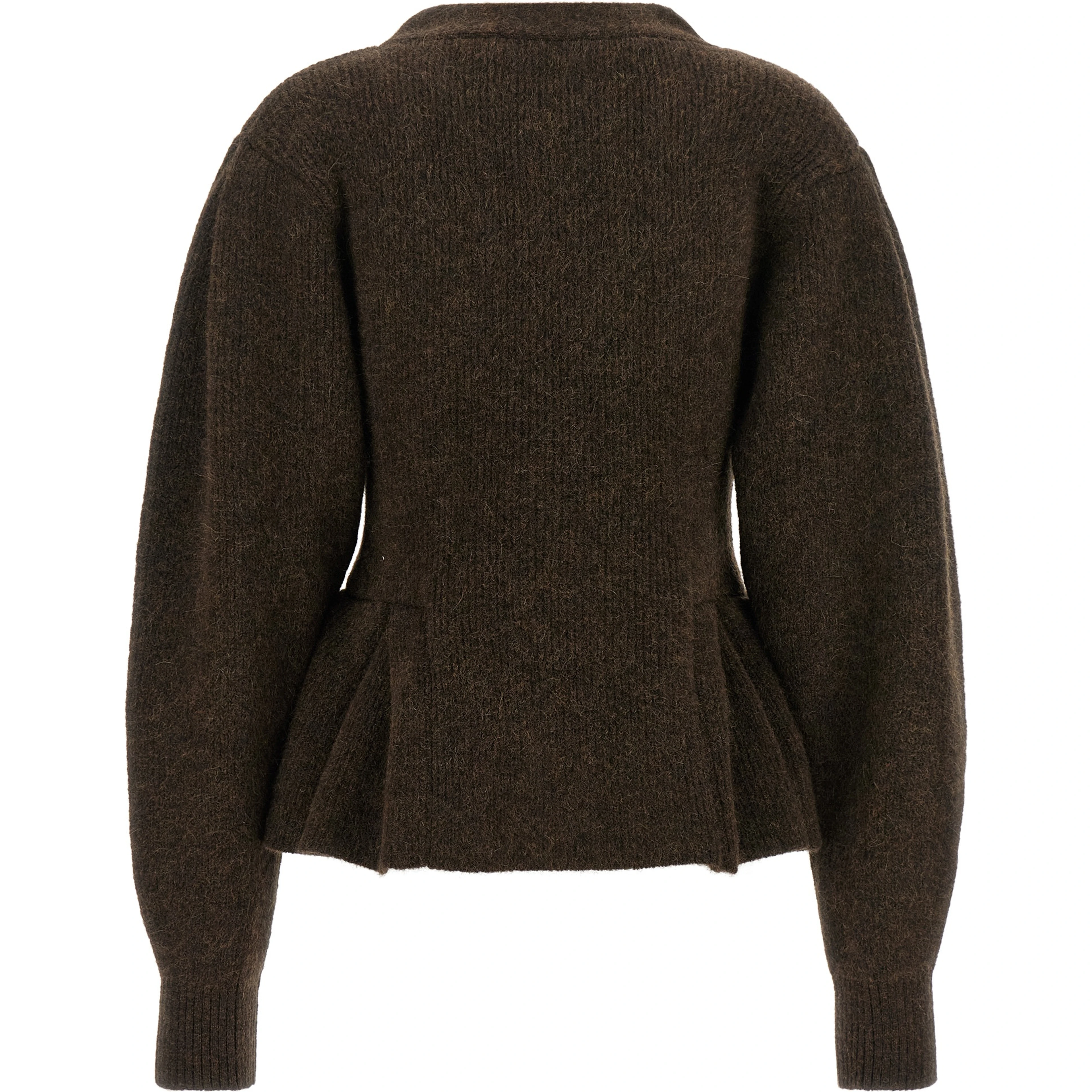 Brown Wool Cardigan
