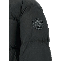 Black Polyamide Full-Length Jacket