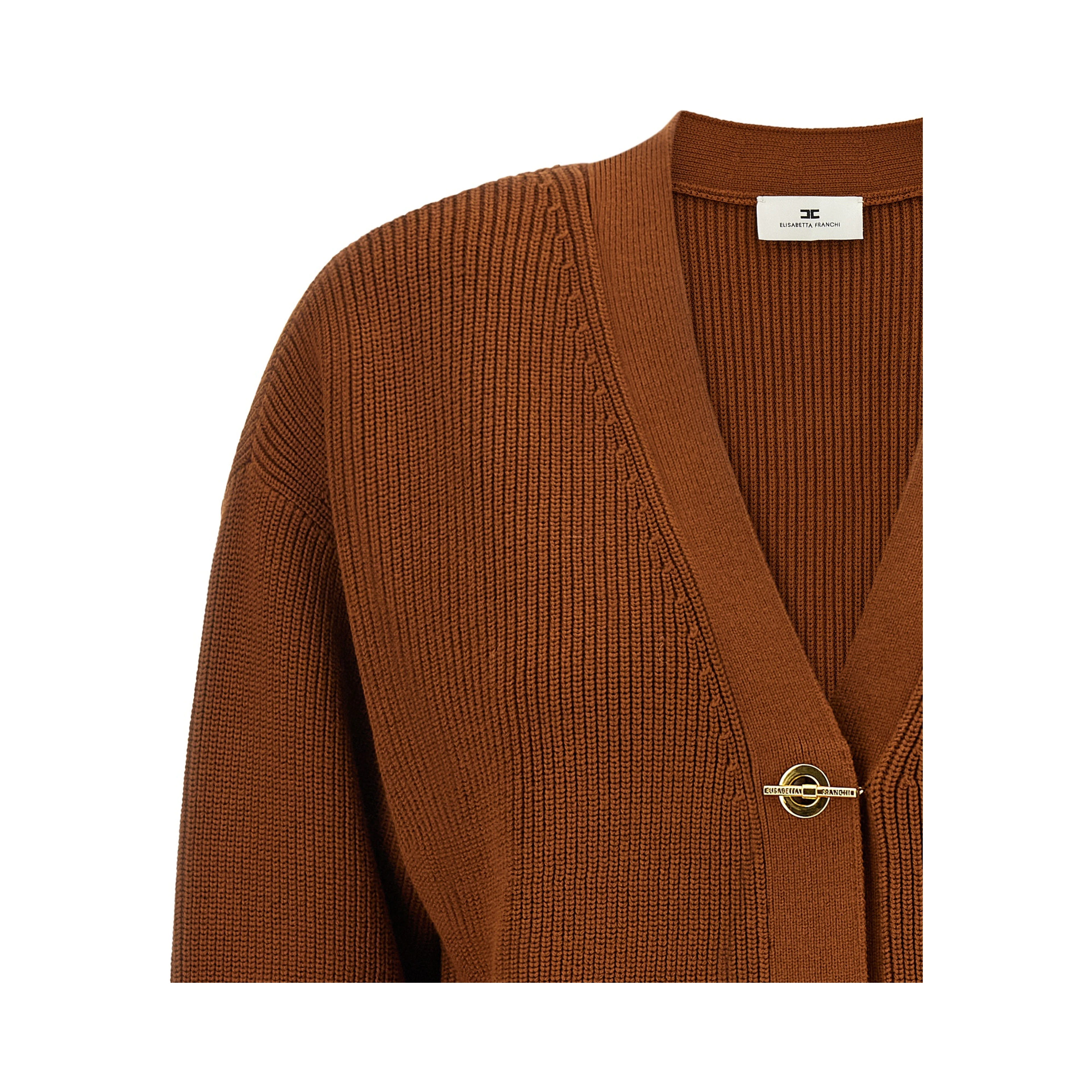 Brown Viscose Cardigan