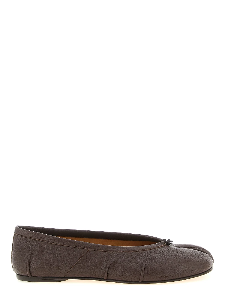 Brown Lamb Leather Ballet Flats
