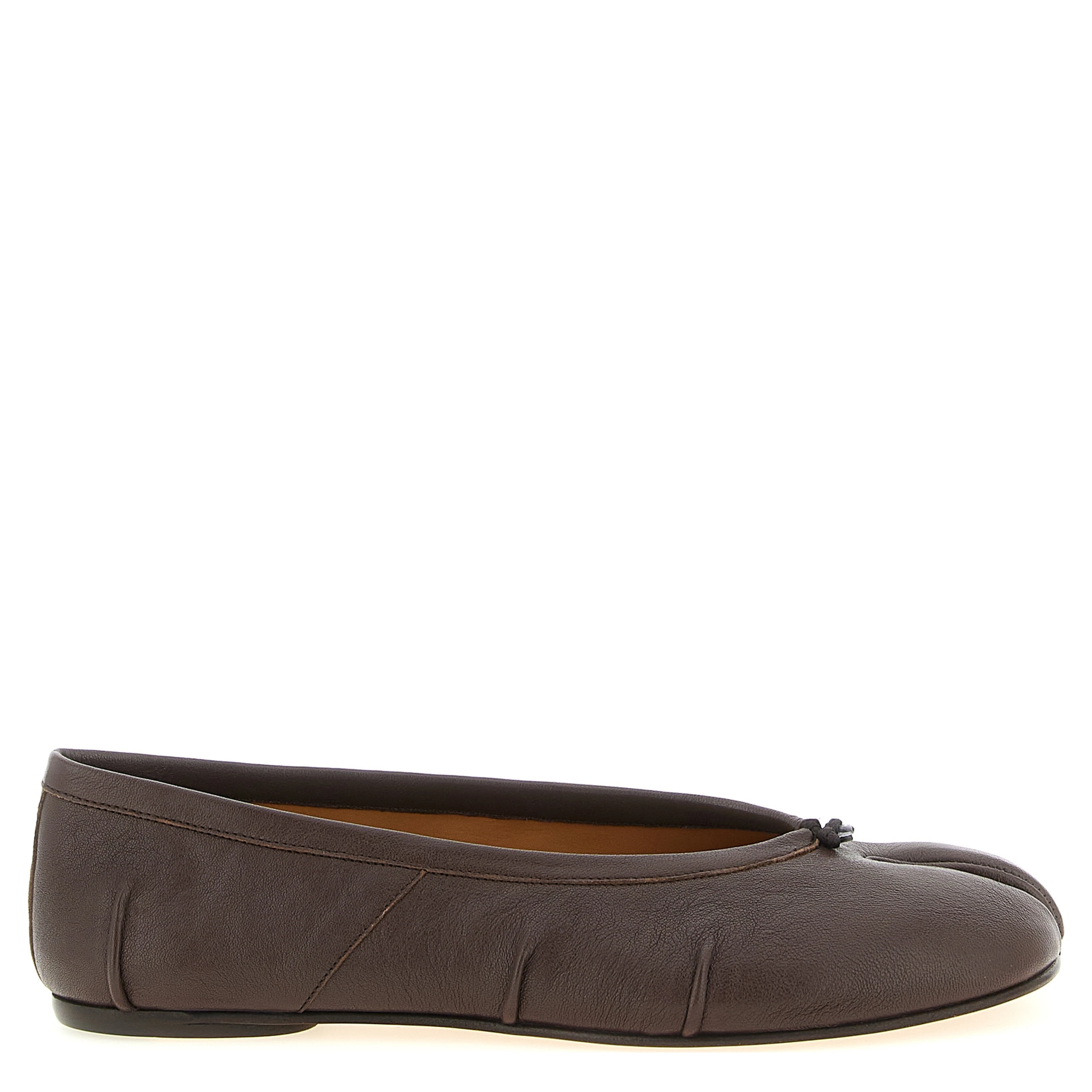 Brown Lamb Leather Ballet Flats
