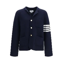 Blue Wool Oves Aries Full-Length Jacket