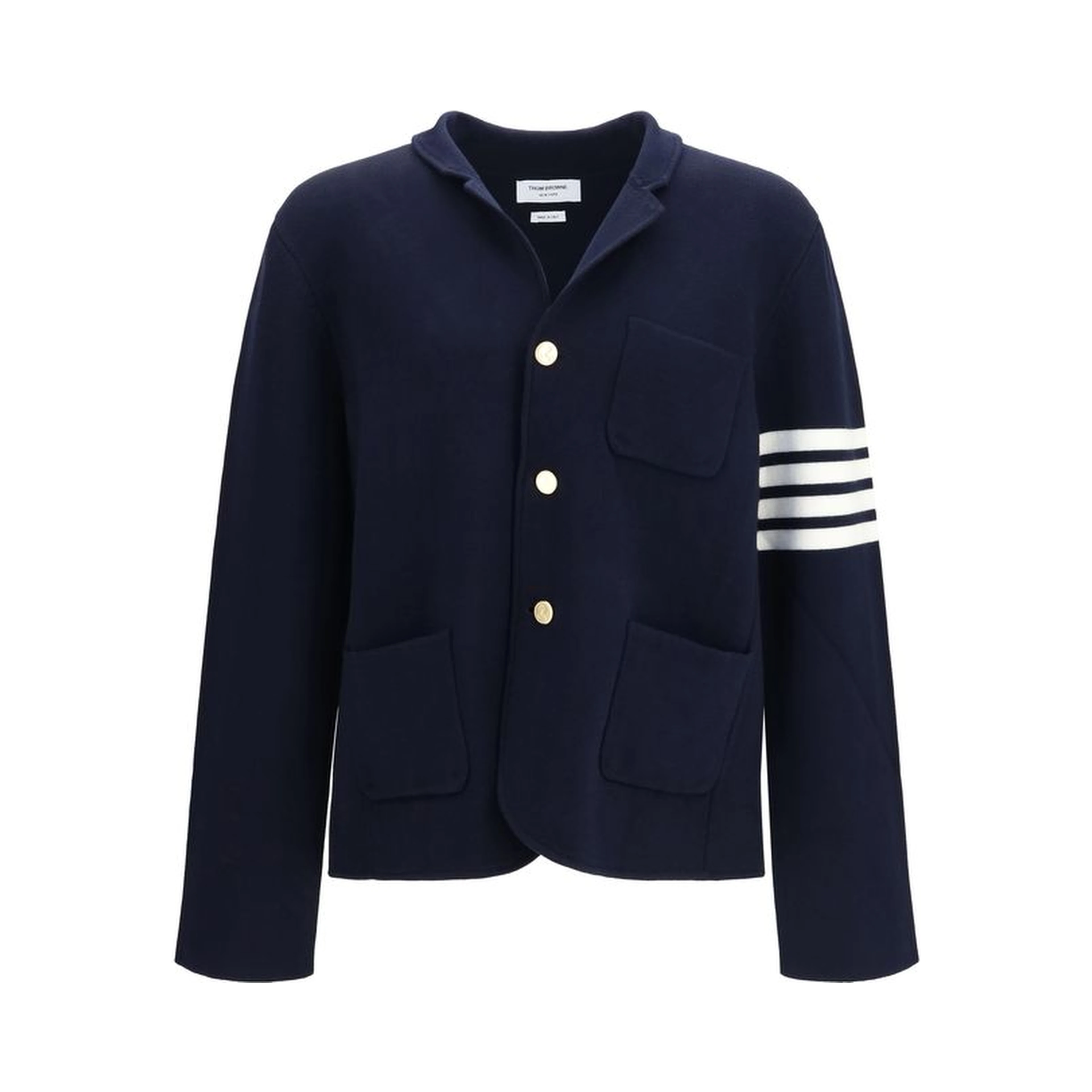 Blue Wool Oves Aries Full-Length Jacket