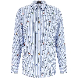 Blue Cotton Blouse