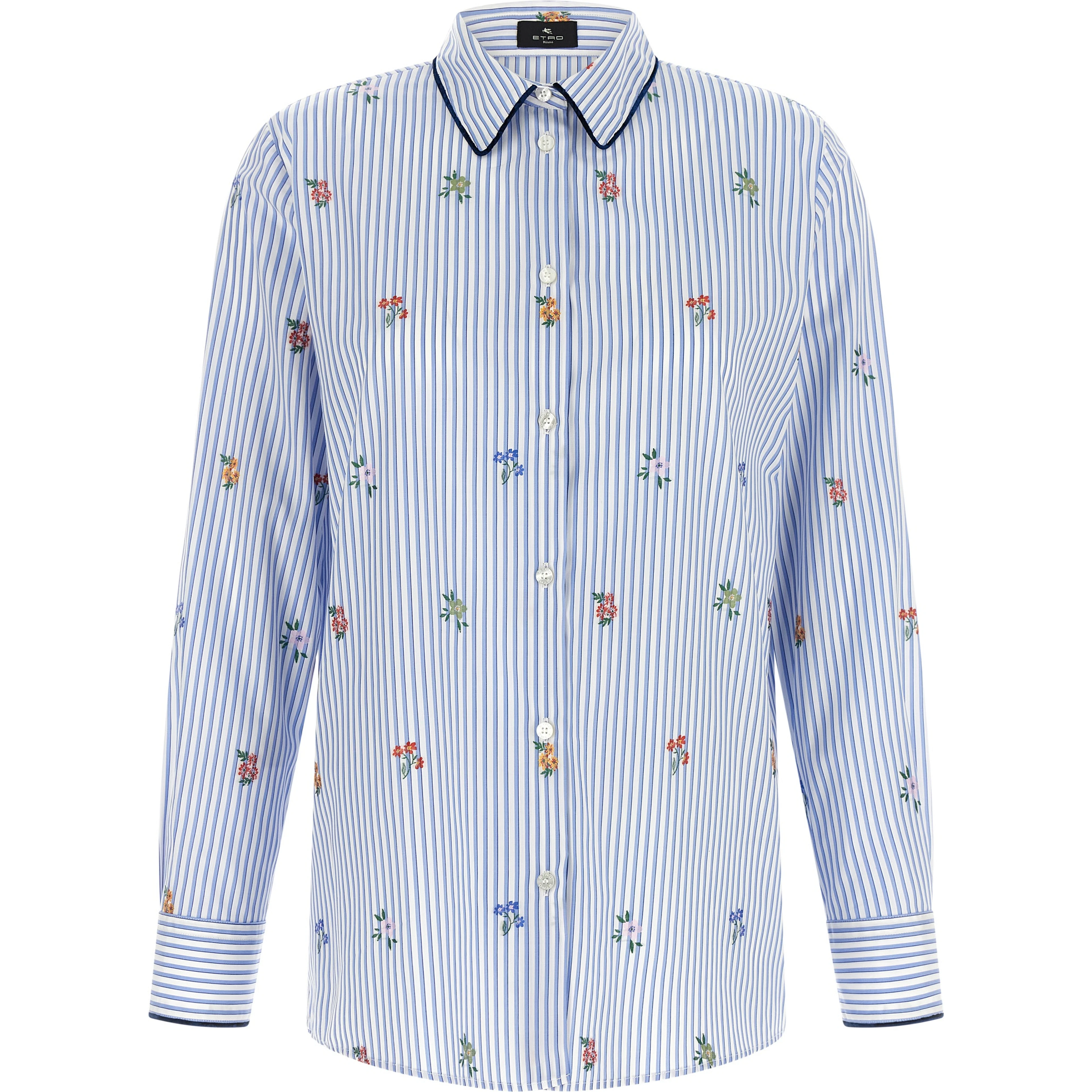 Blue Cotton Blouse