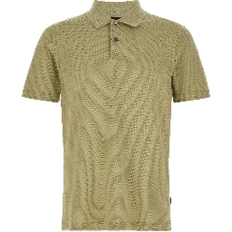 Beige Cotton Polo Shirt