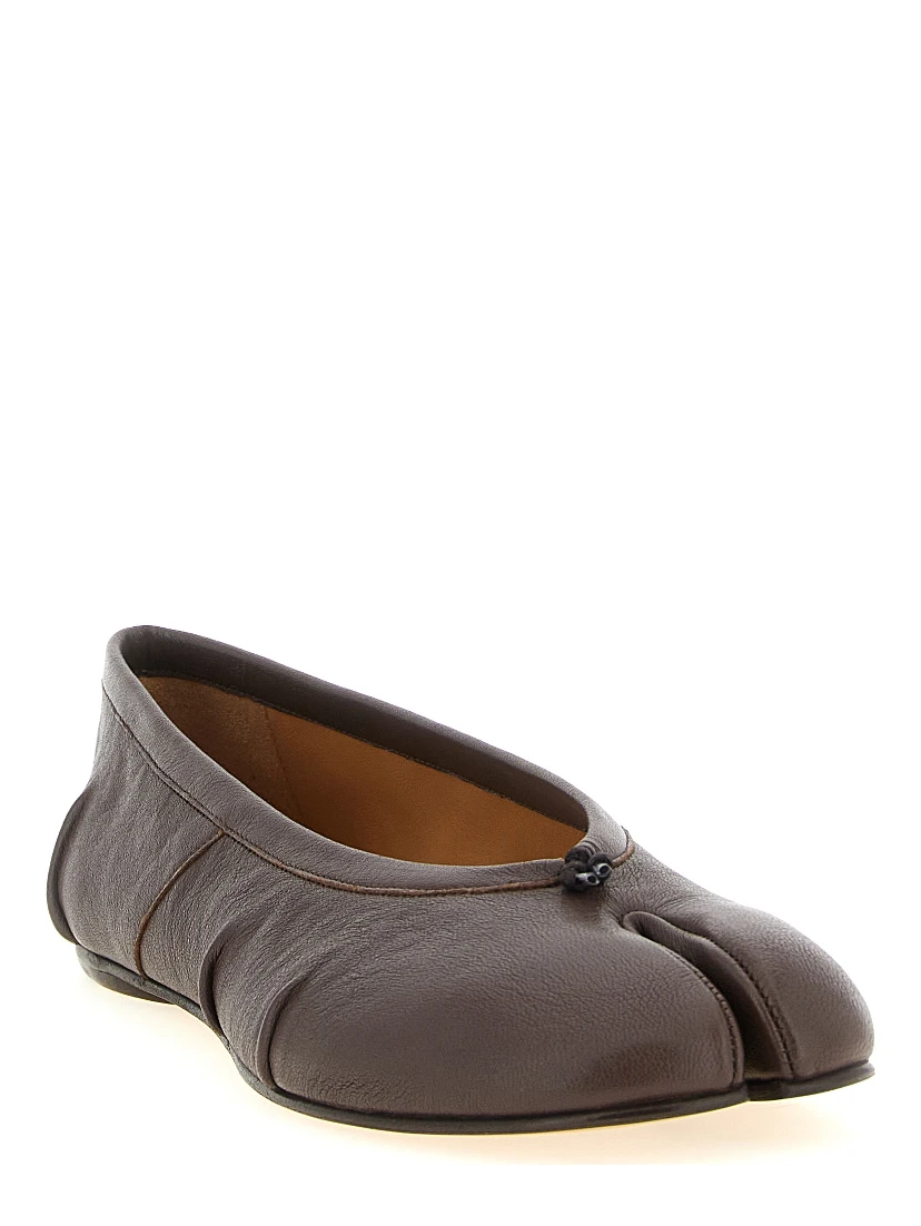 Brown Lamb Leather Ballet Flats