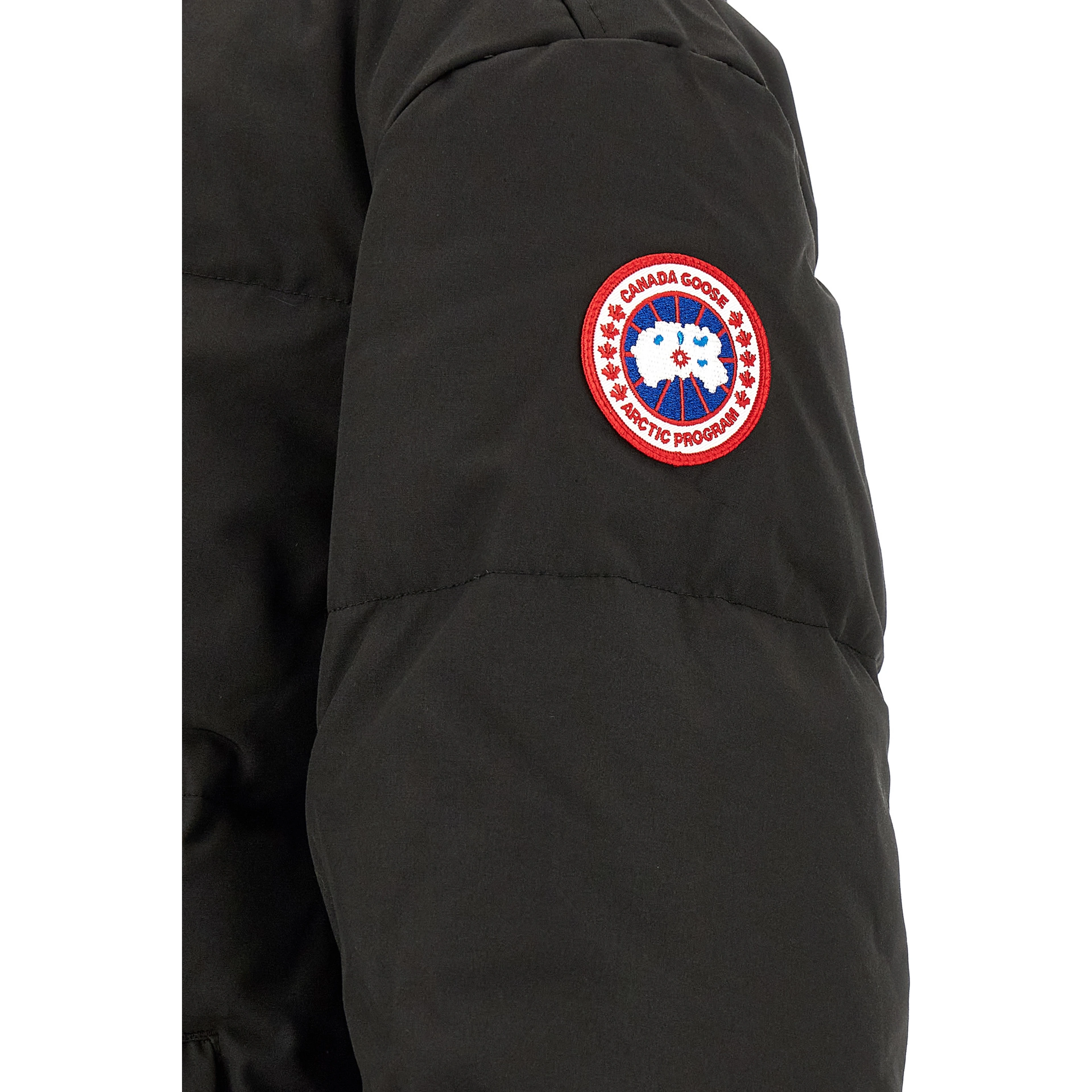 Black Polyester Parka