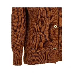 Brown Viscose Cardigan