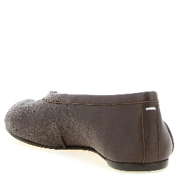 Brown Lamb Leather Ballet Flats
