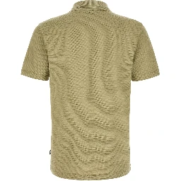 Beige Cotton Polo Shirt