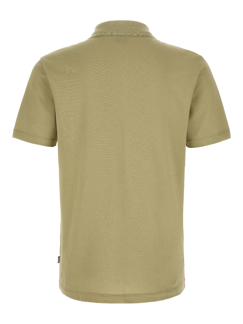 Beige Cotton Polo Shirt