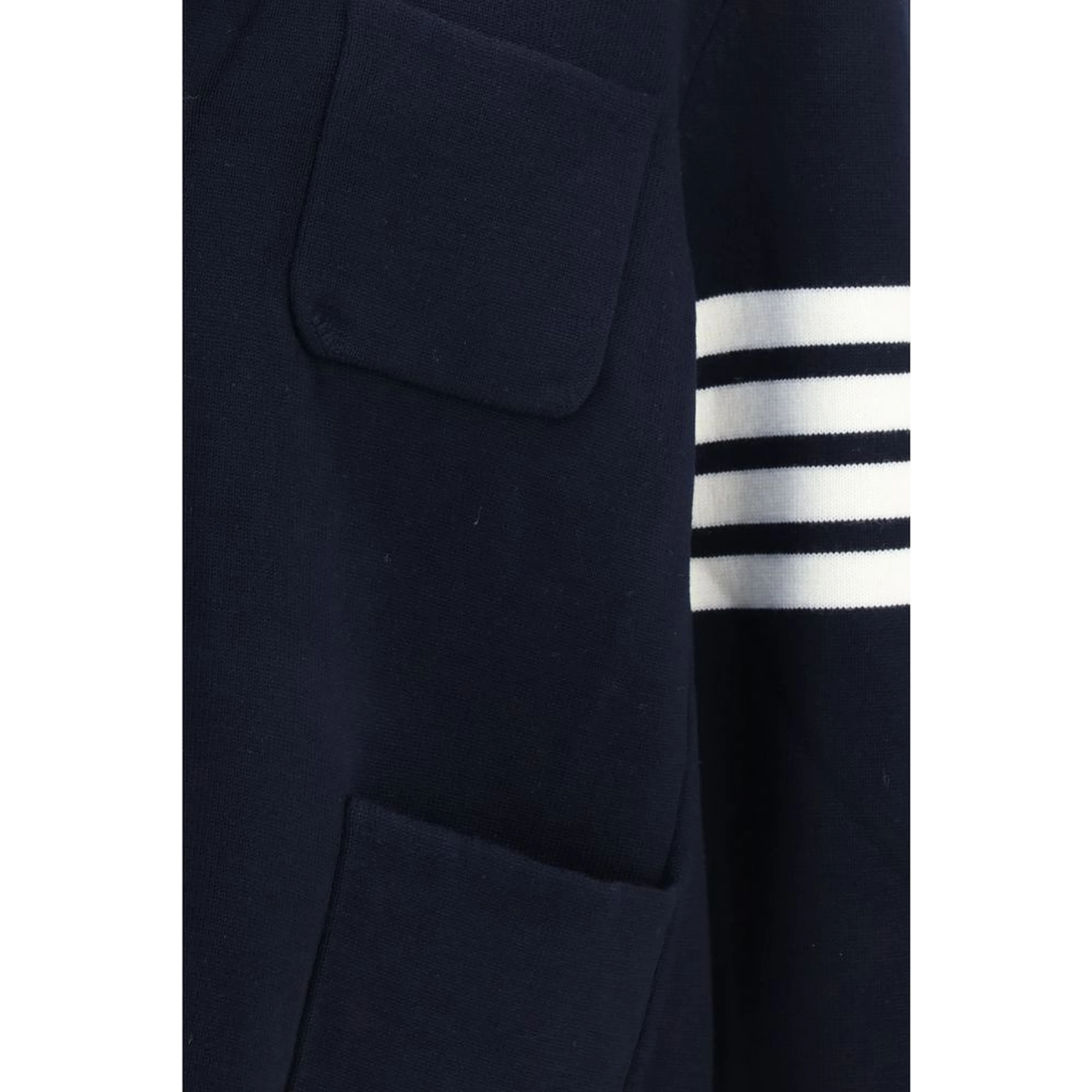 Blue Wool Oves Aries Full-Length Jacket