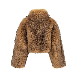 Beige Polyester Coat
