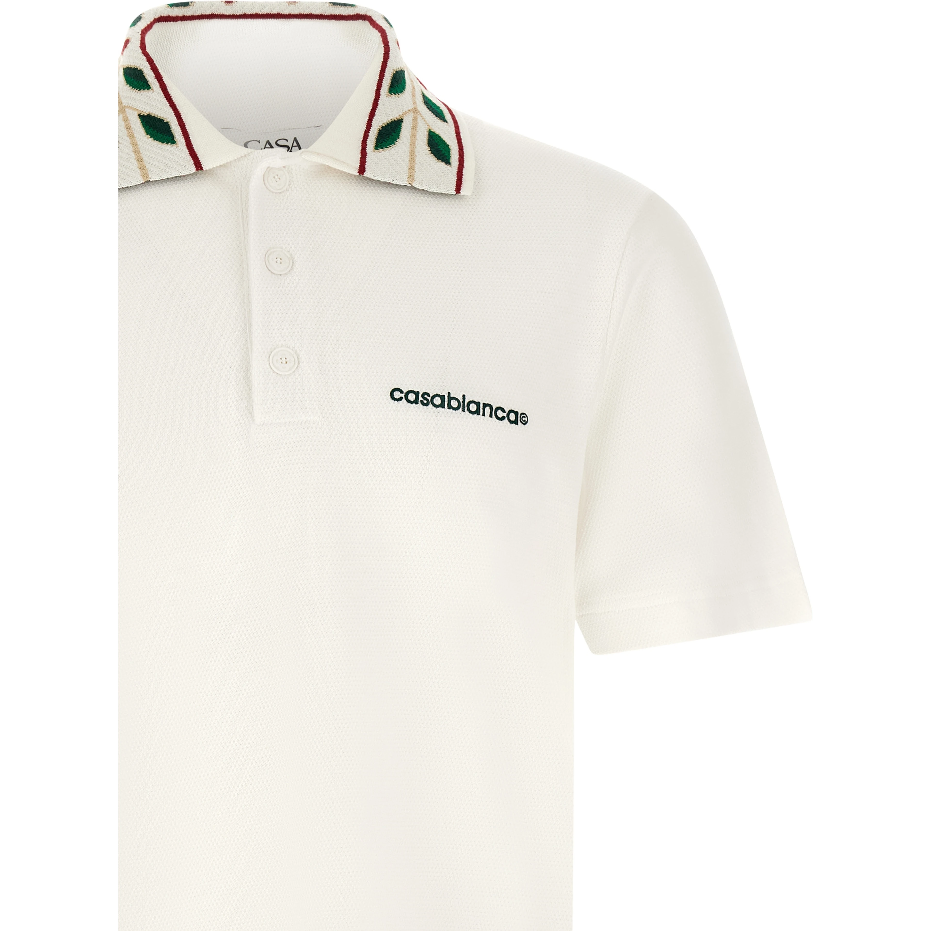White Organic Cotton Polo Shirt