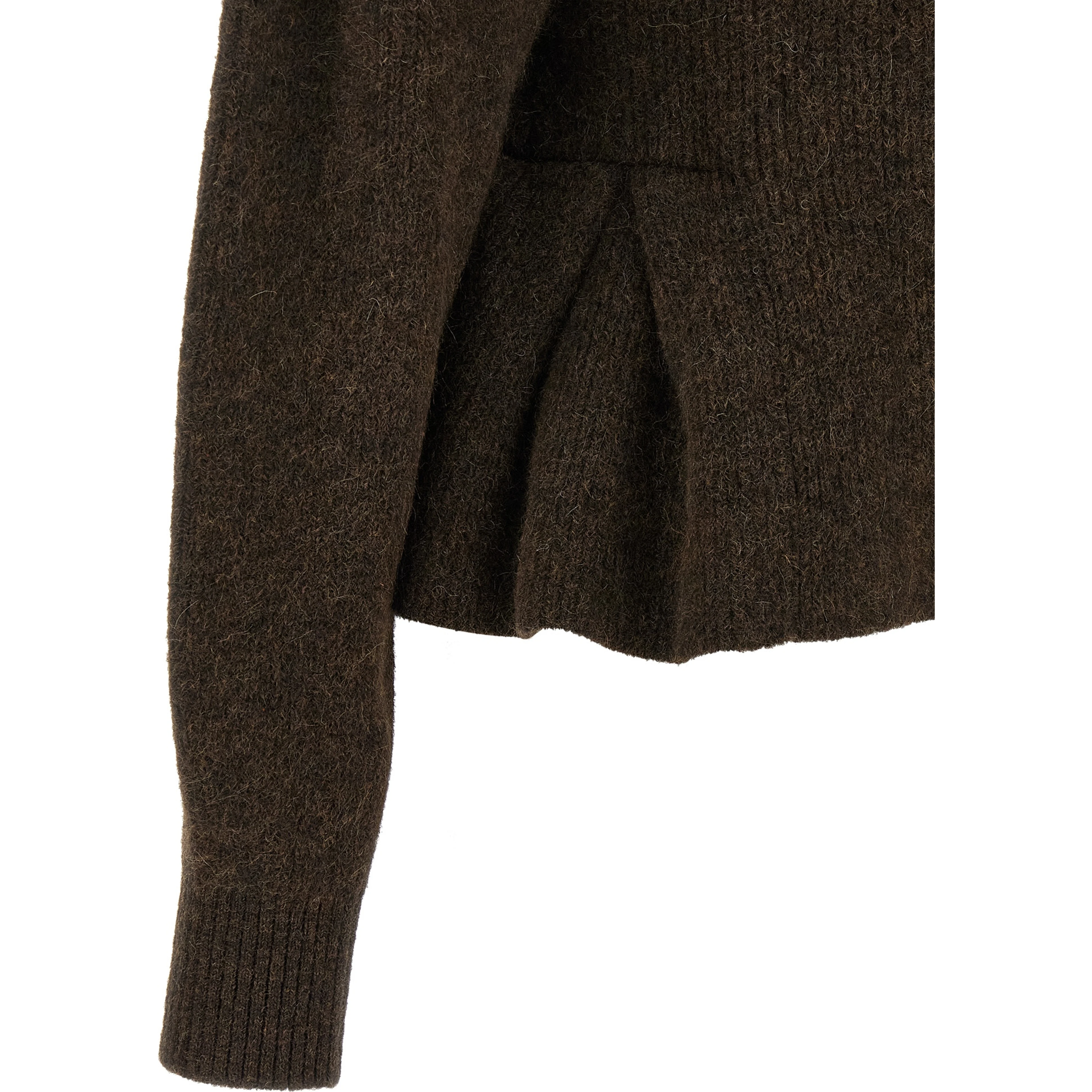 Brown Wool Cardigan