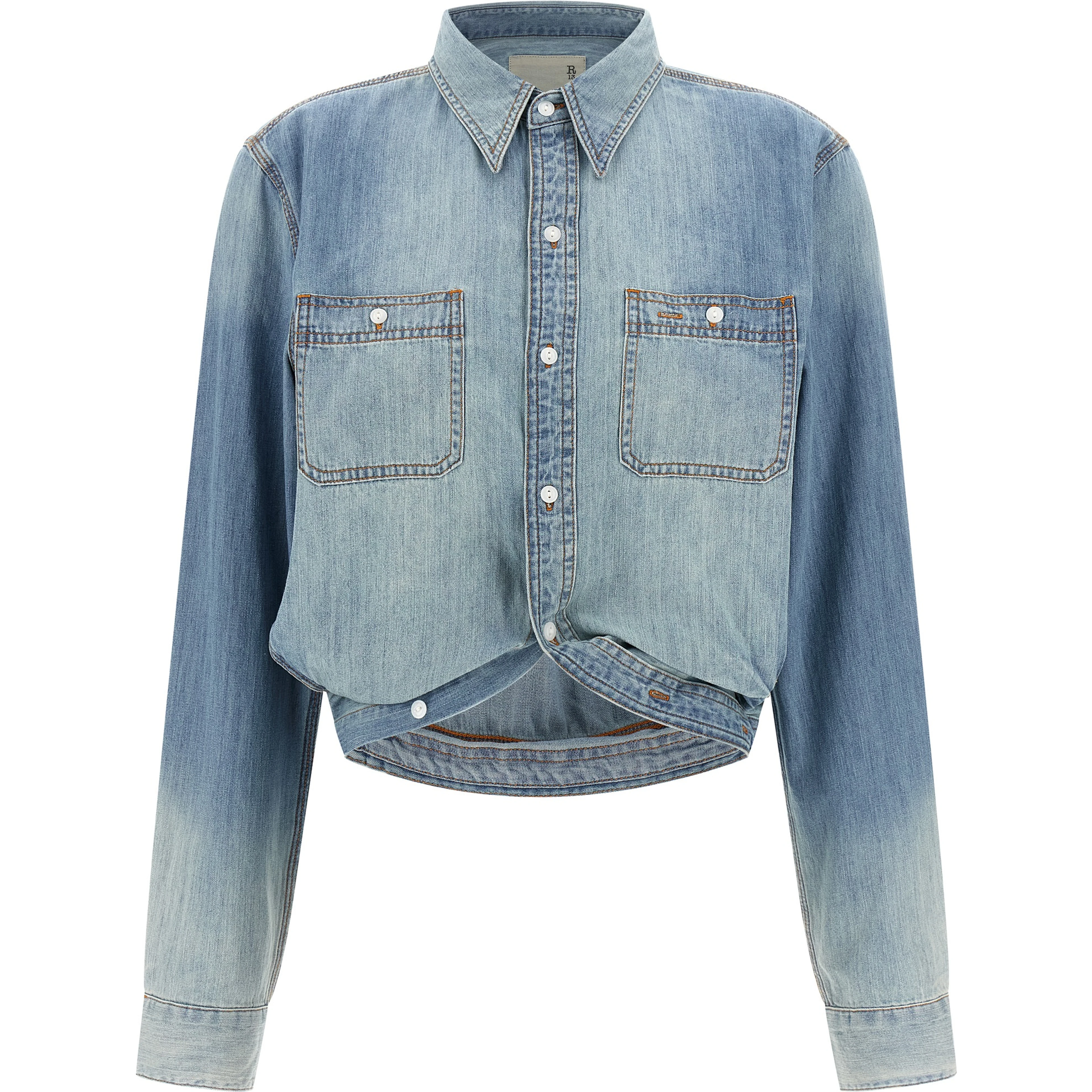 Blue Cotton Blouse