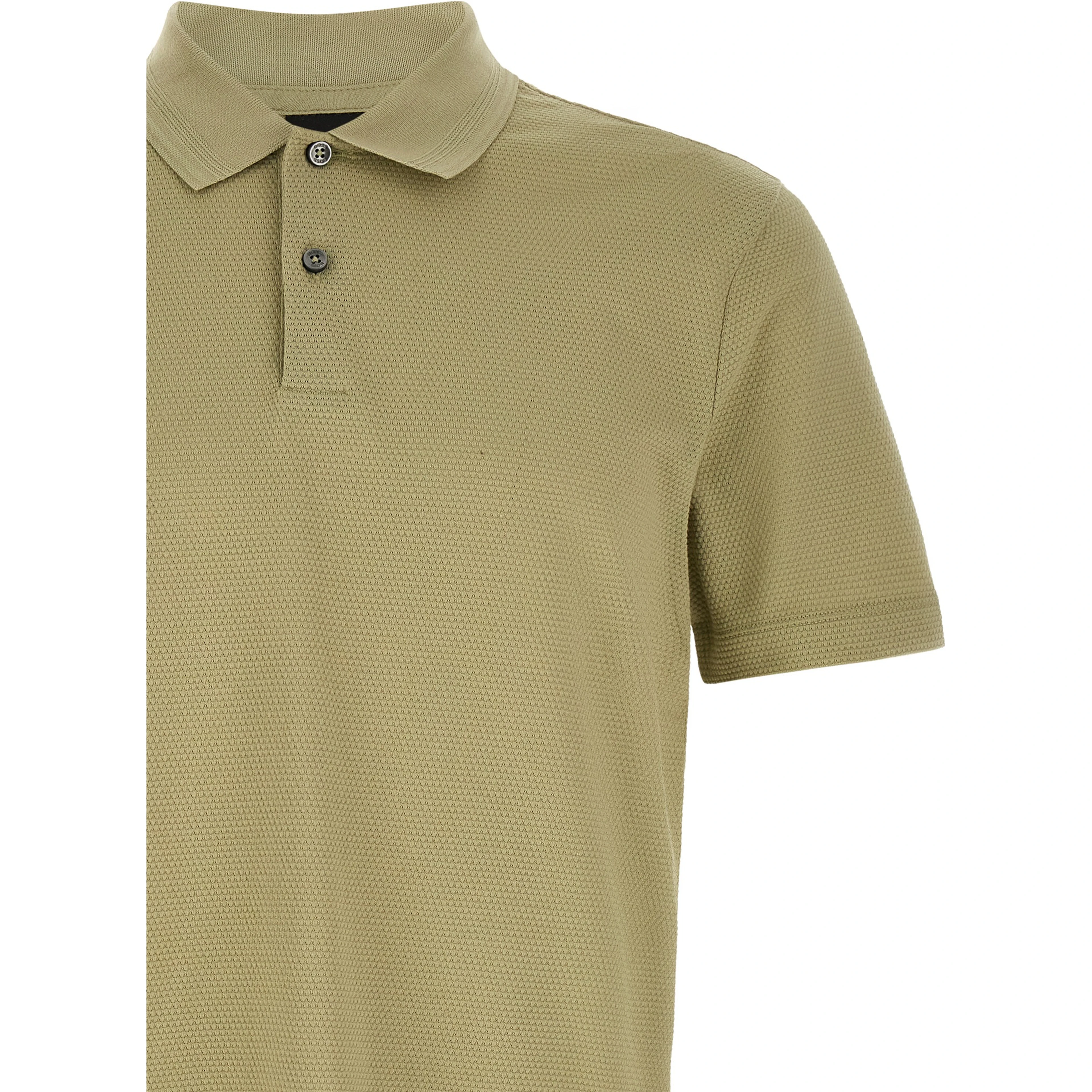 Beige Cotton Polo Shirt