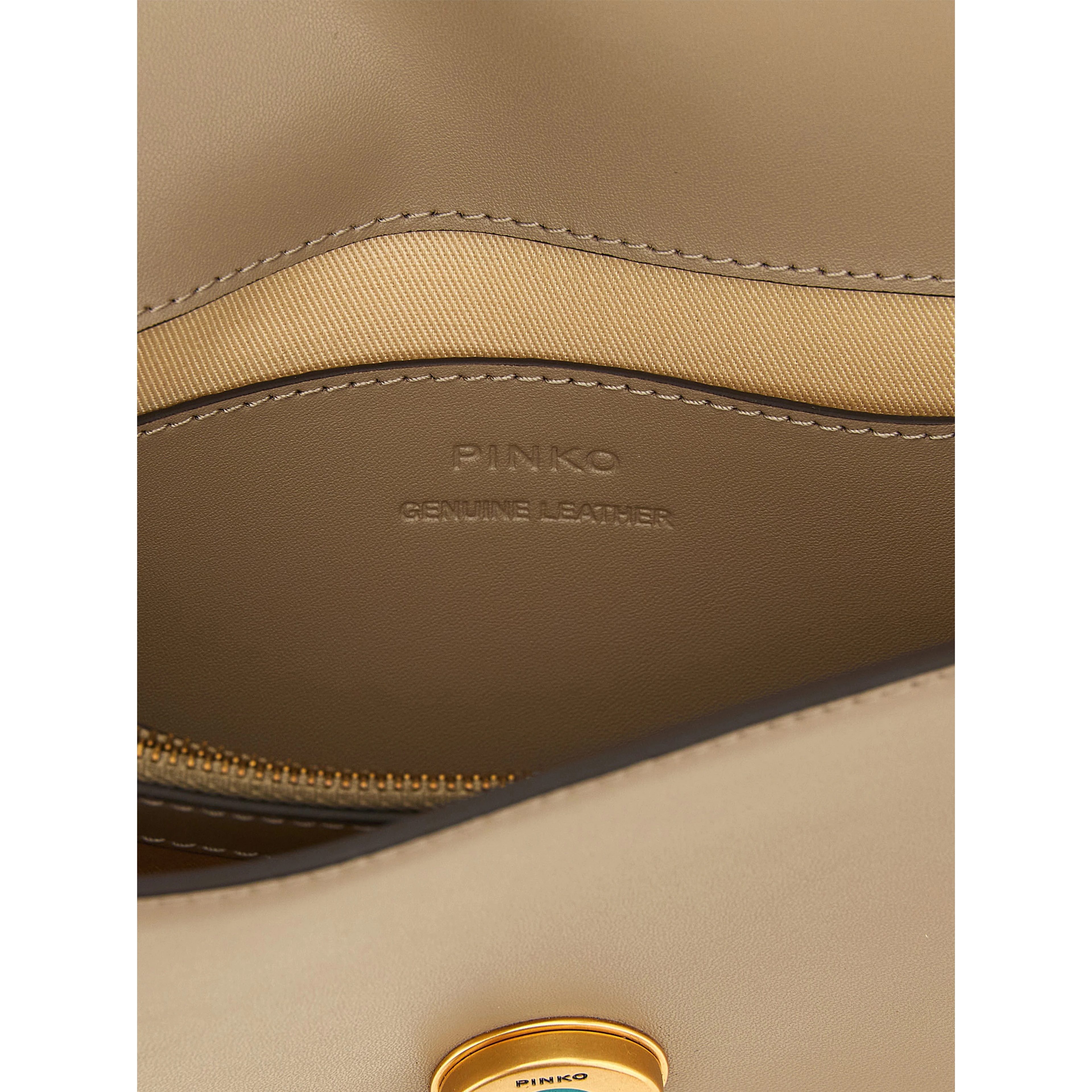 Gray Calfskin Crossbody Bag