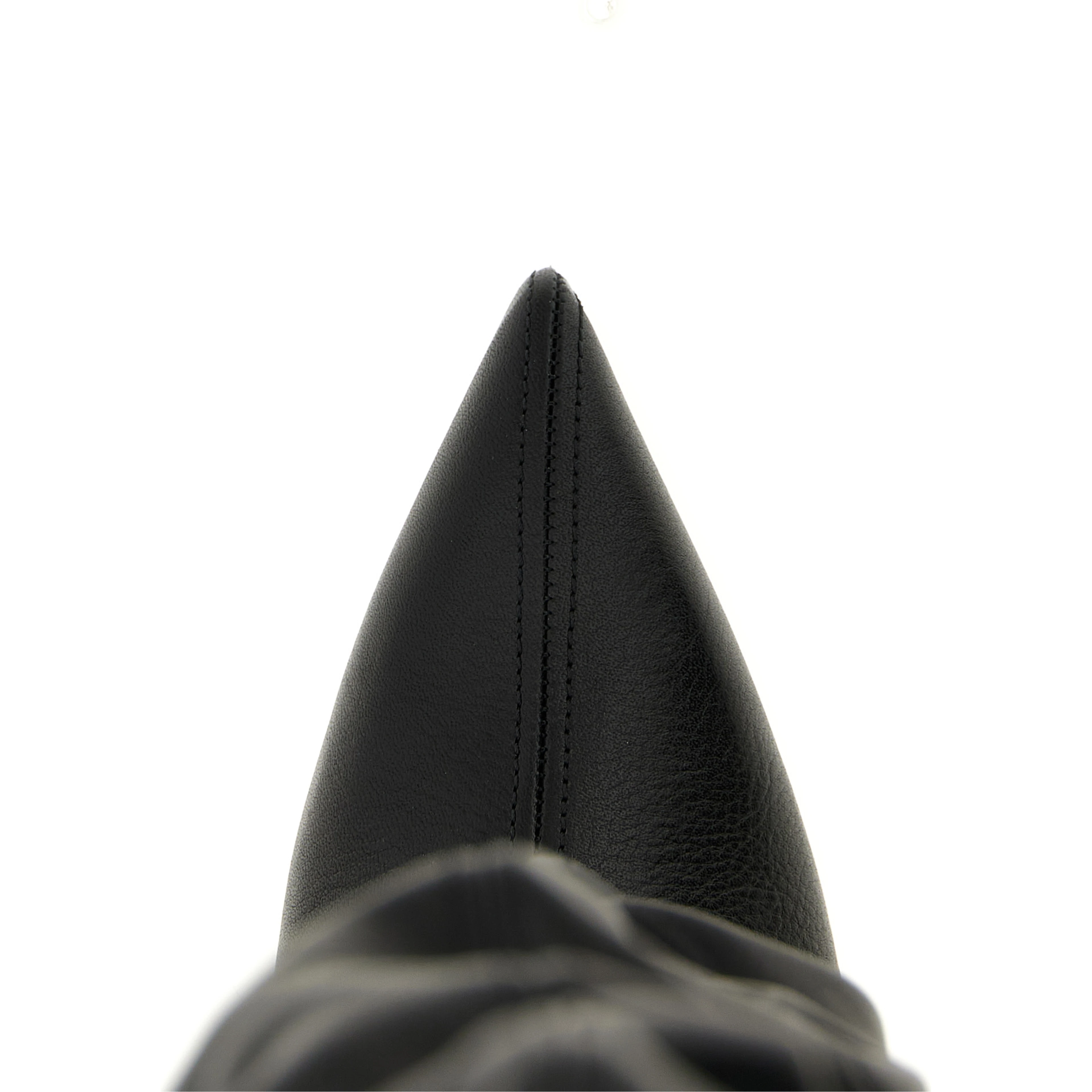 Black Calfskin Over The Knee