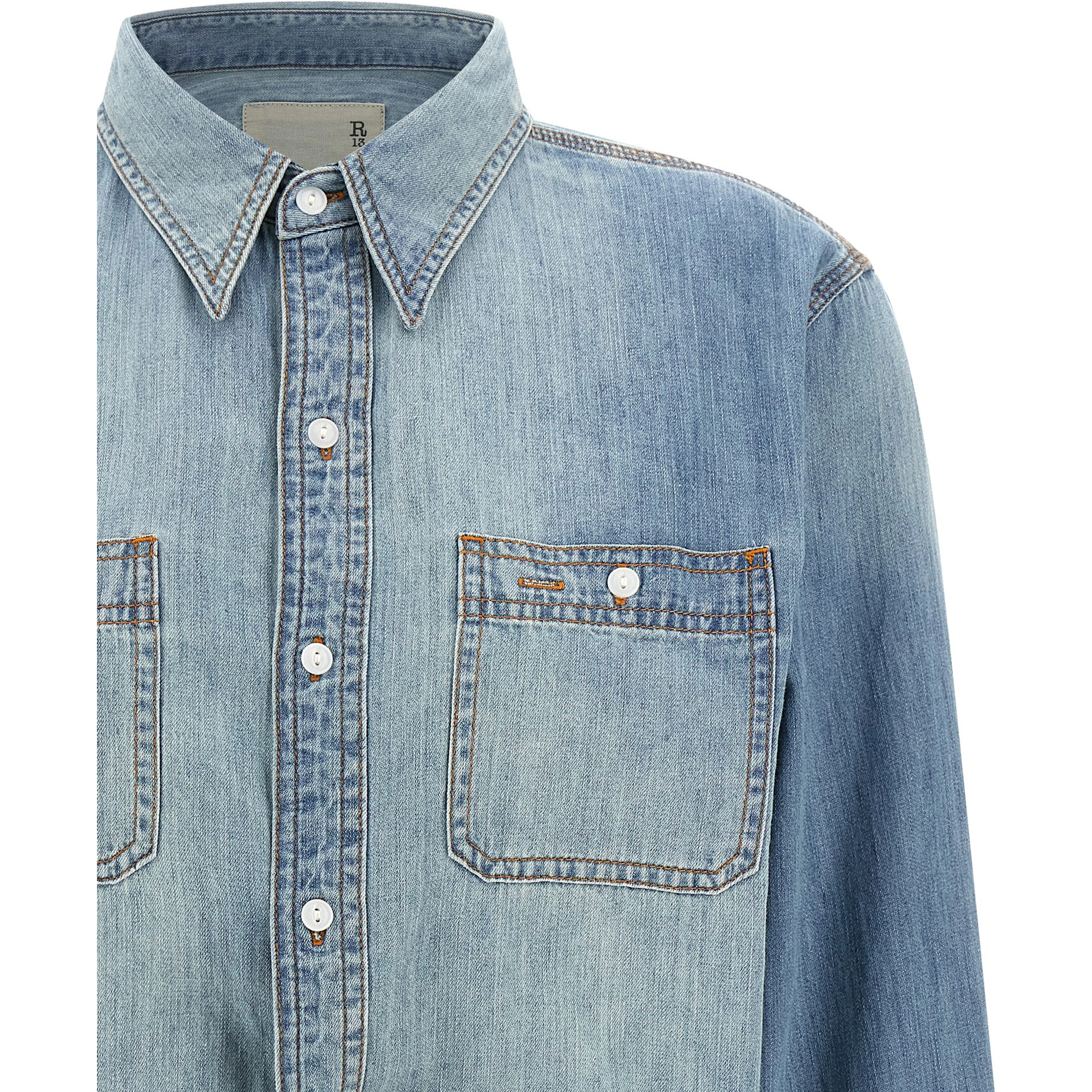 Blue Cotton Blouse