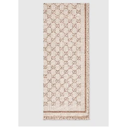 "GG" wool scarf
