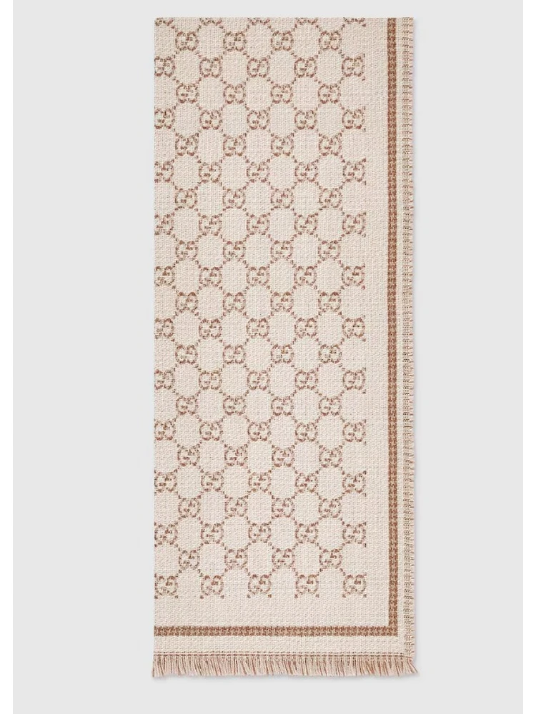 "GG" wool scarf