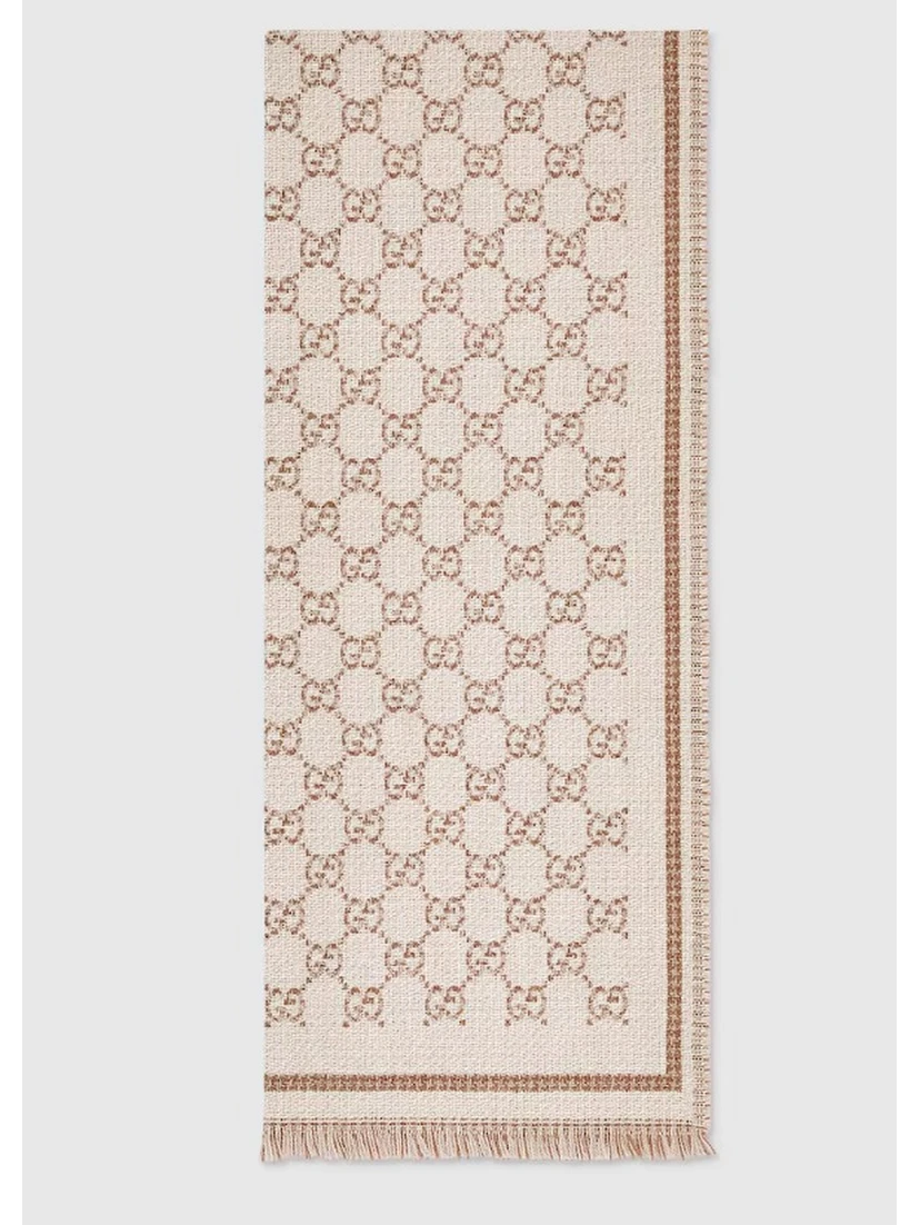 "GG" wool scarf