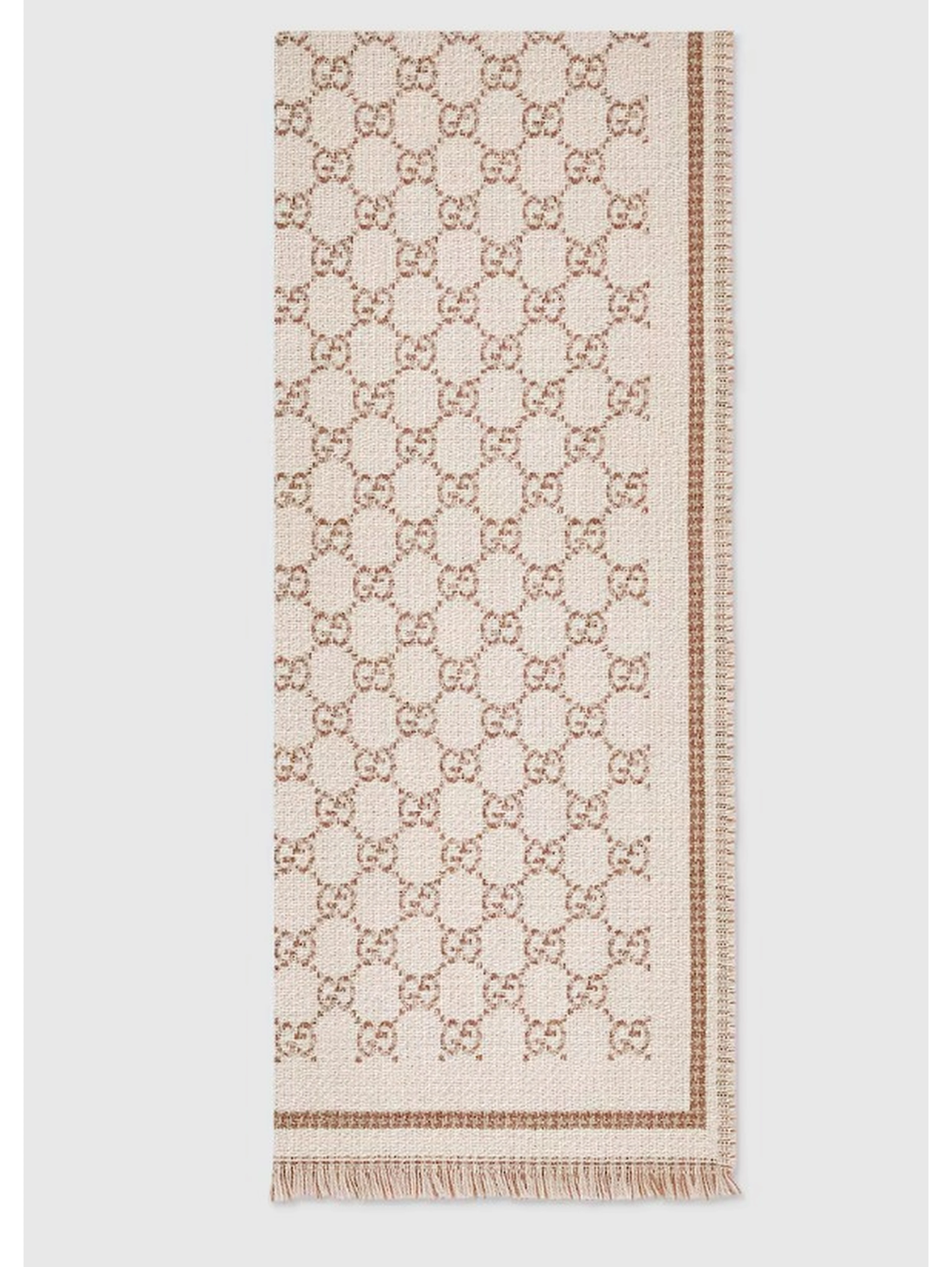 "GG" wool scarf