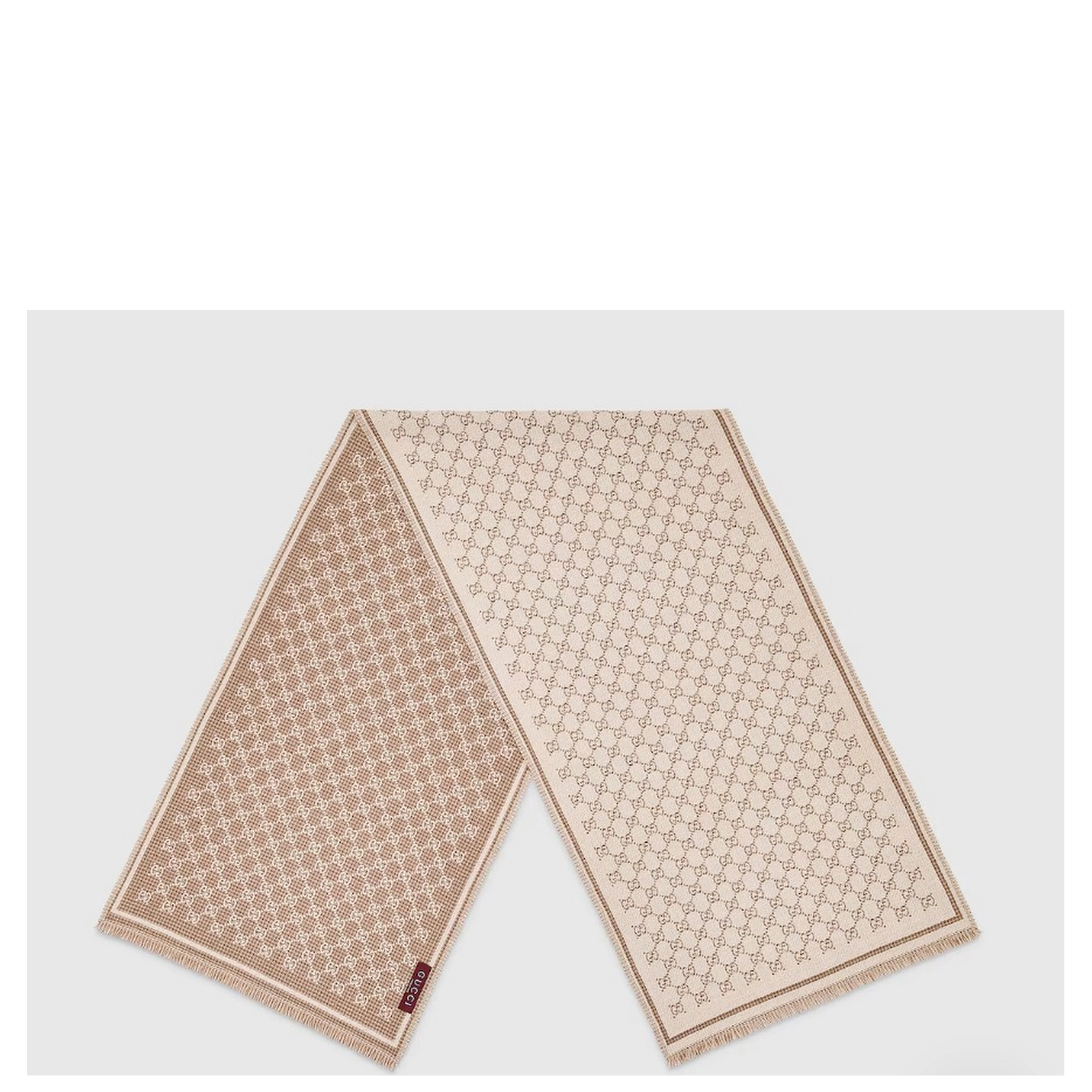 "GG" wool scarf