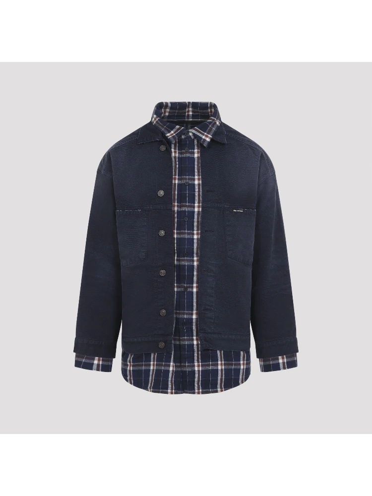 Balenciaga Patched Shirt Jacket