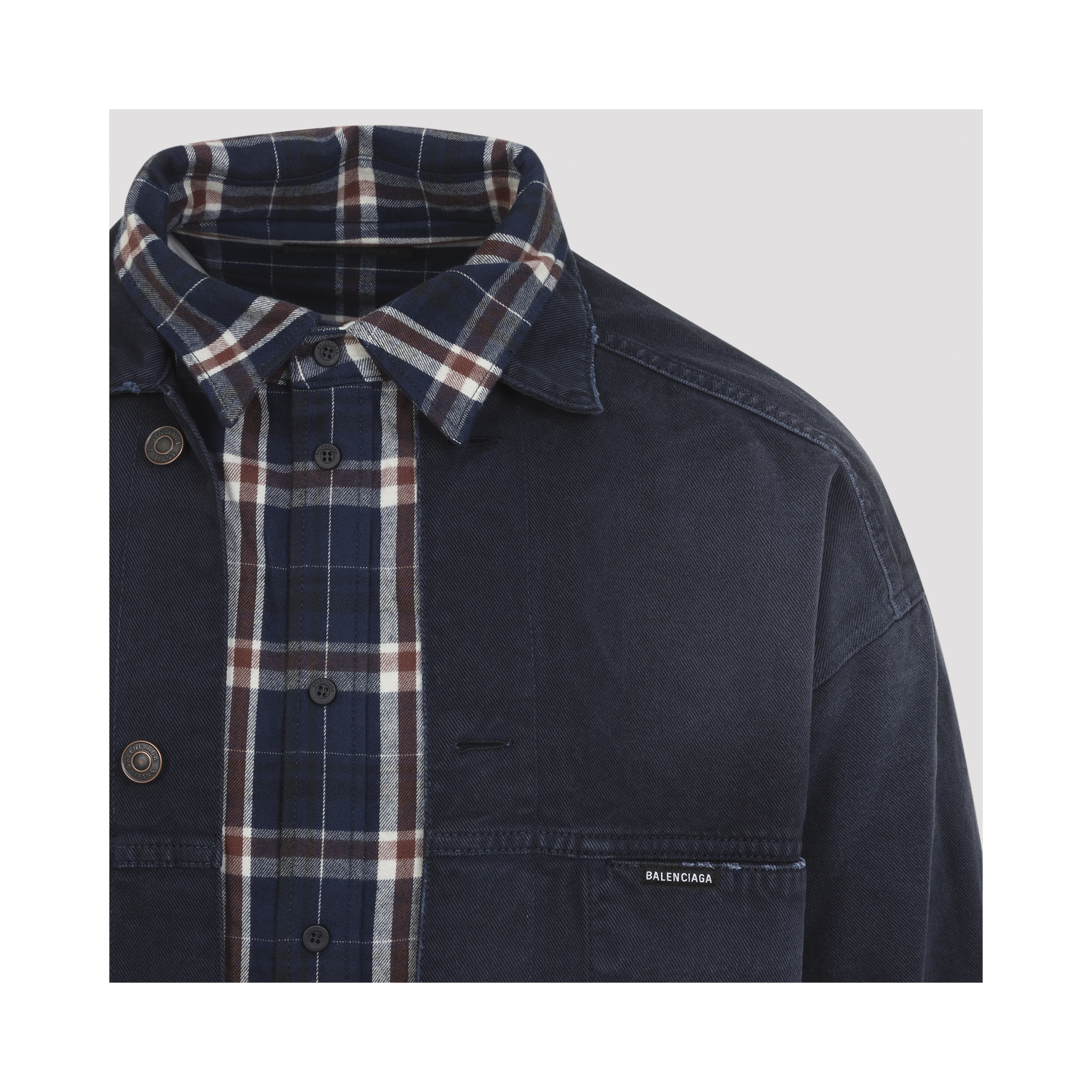 Balenciaga Patched Shirt Jacket