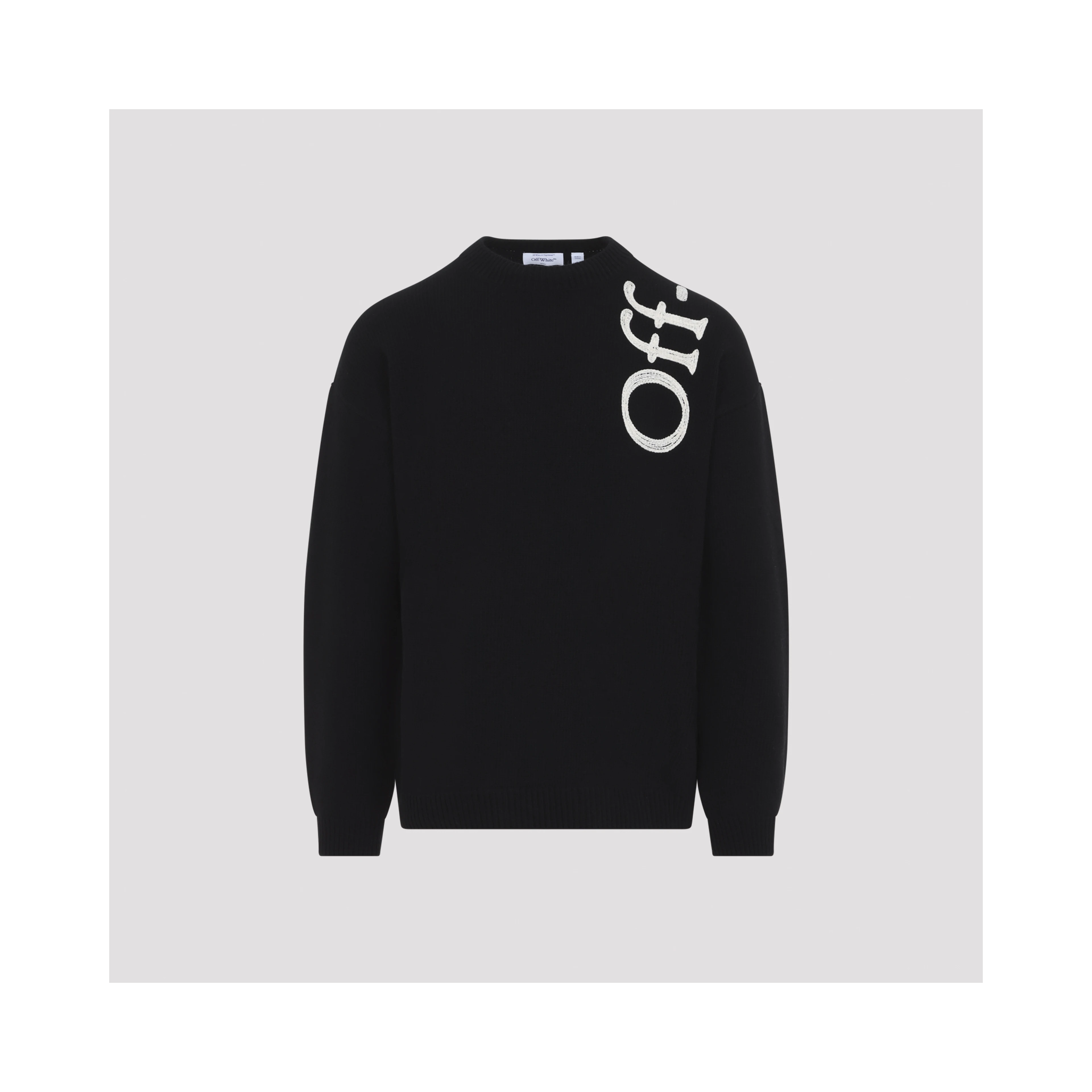 VERTICAL BOOKISH KNIT CREWNECK