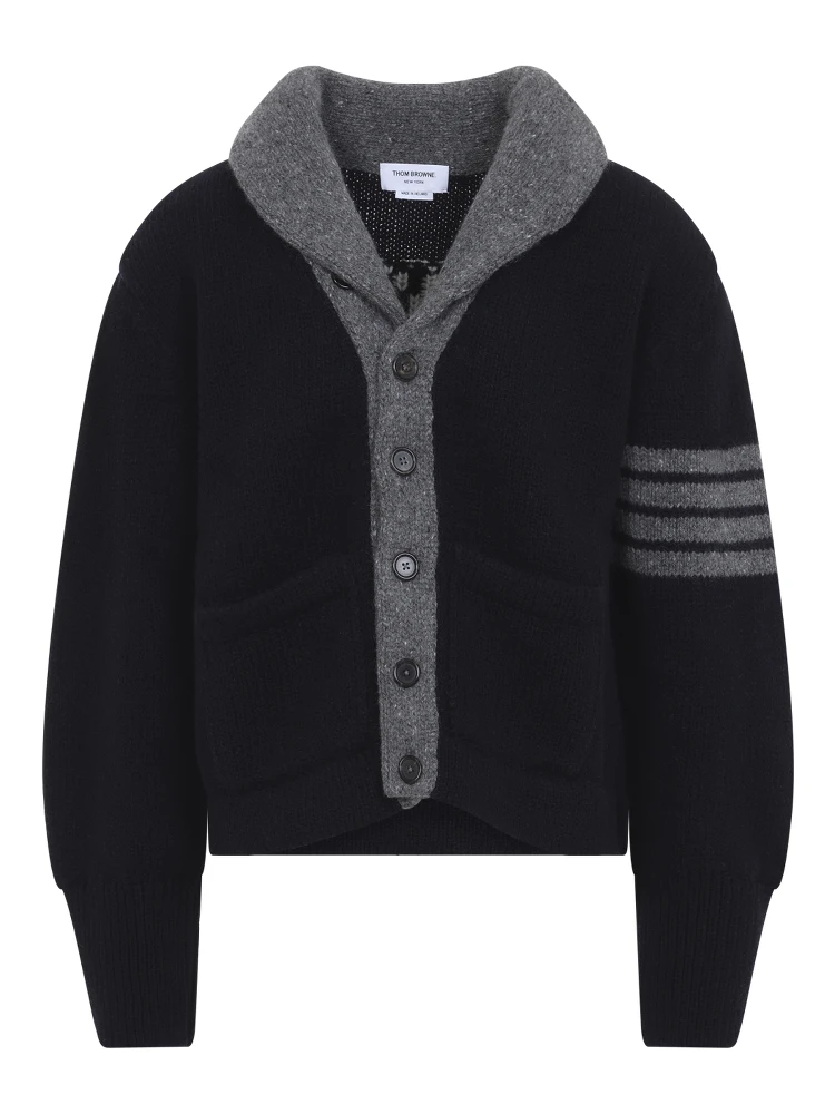 BROWNE 65 JERSEY INTARSIA SHAWL COLLAR CARDIGAN alternative
