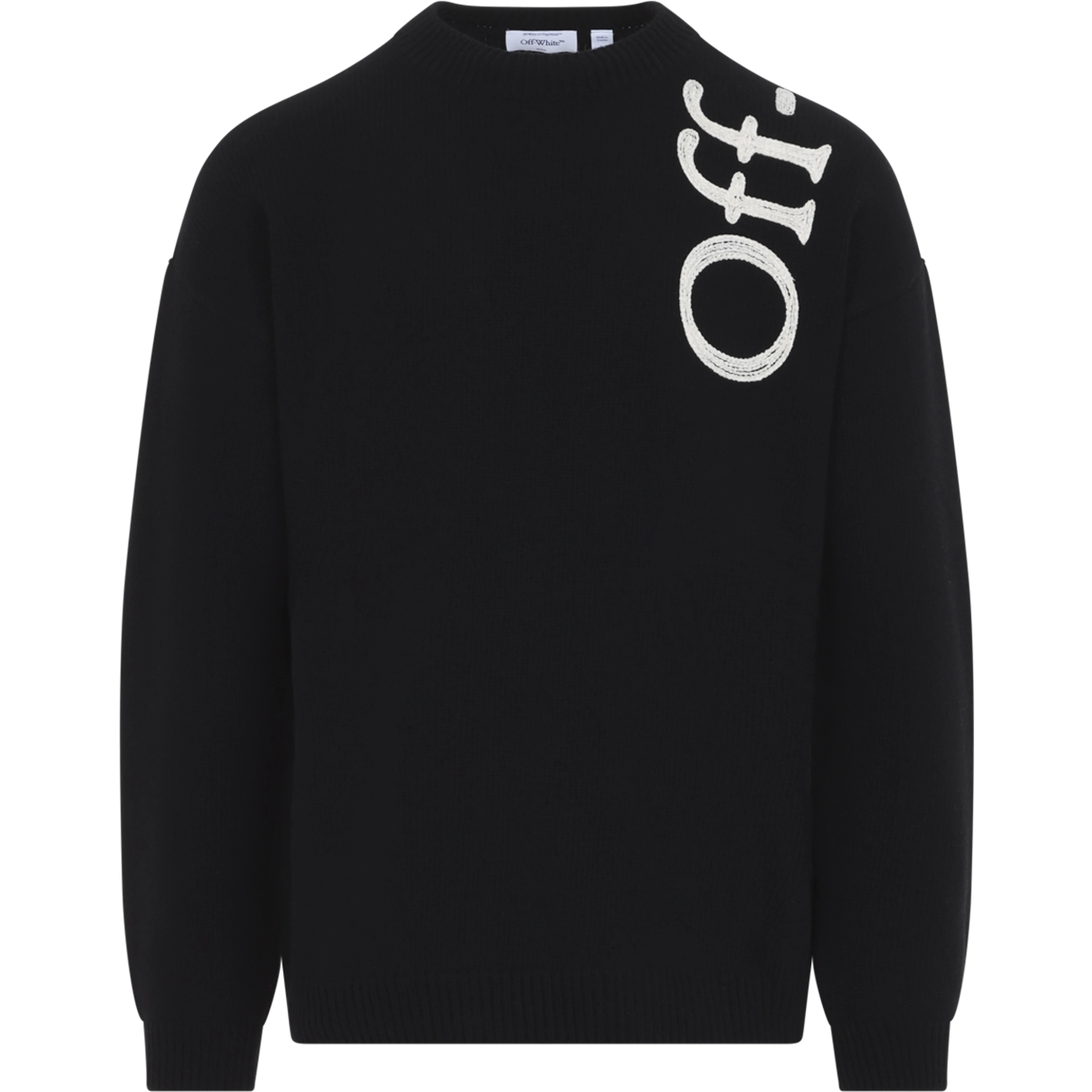 VERTICAL BOOKISH KNIT CREWNECK