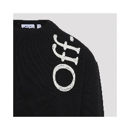 VERTICAL BOOKISH KNIT CREWNECK