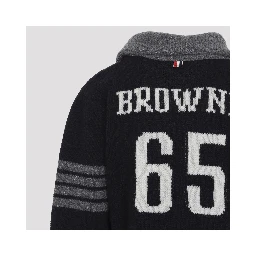 BROWNE 65 JERSEY INTARSIA SHAWL COLLAR CARDIGAN