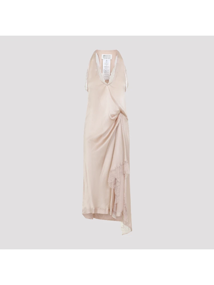 LACE SLIP MIDI DRESS