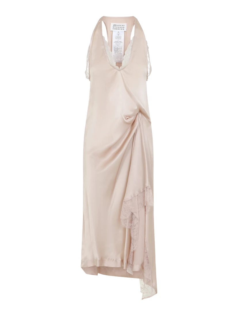 LACE SLIP MIDI DRESS