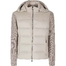 ALLORI LSM PIUMINO MANICHE IN MAGLIA LANA CASH NYLON