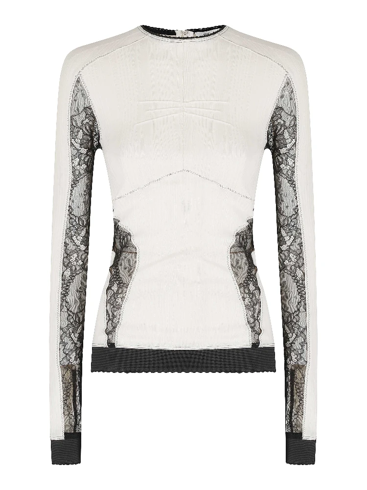 TOP RIB AND LACE