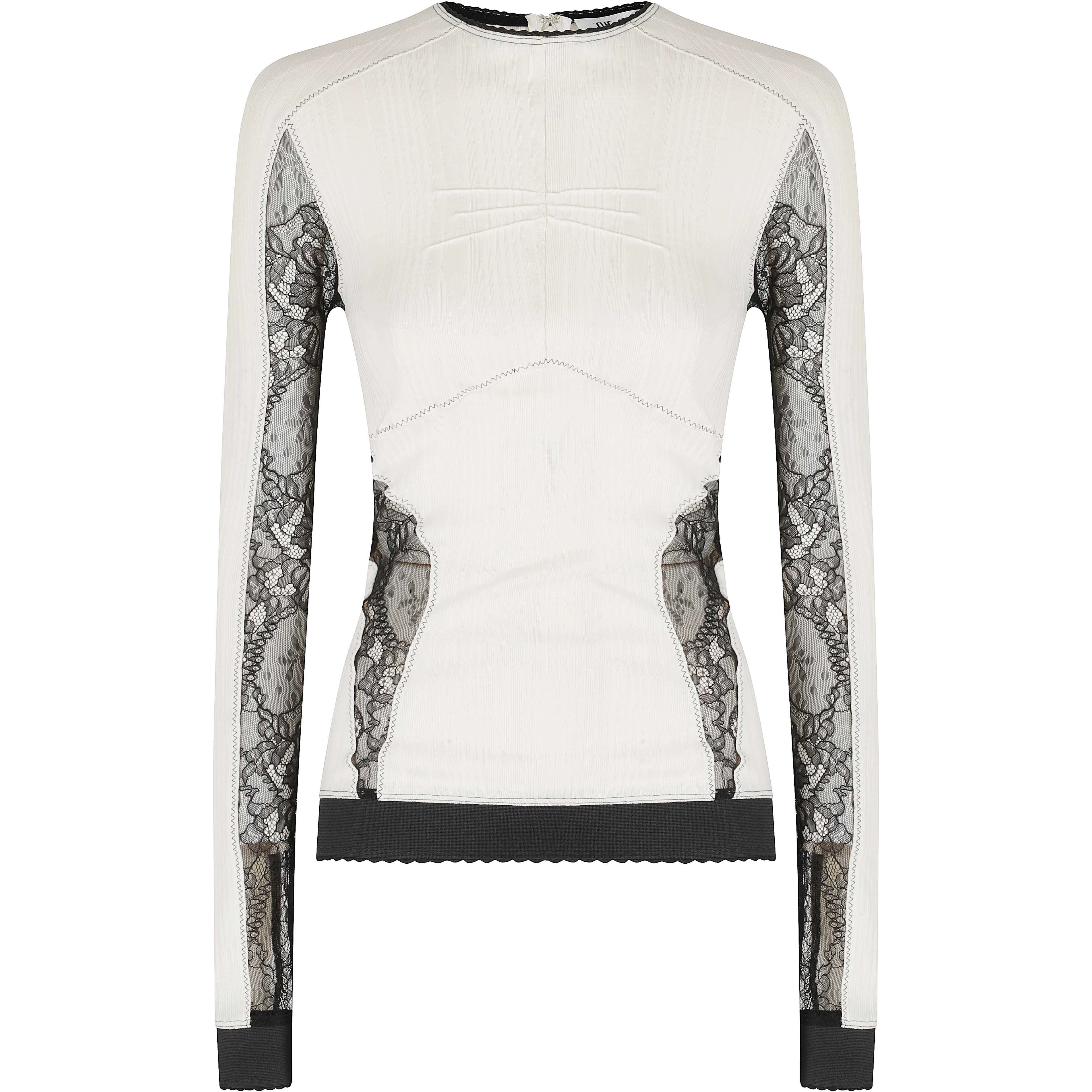 TOP RIB AND LACE