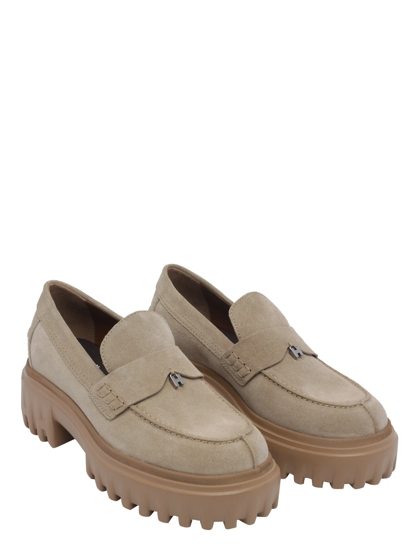 Hogan Flat shoes Beige